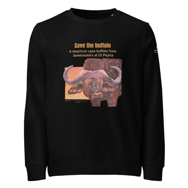 Unisex organic sweatshirt, save the buffalo - Image 15