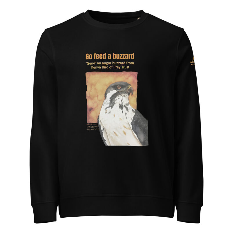 Unisex organic sweatshirt, save Lake Naivasha (saddle-billed stork) - Image 3