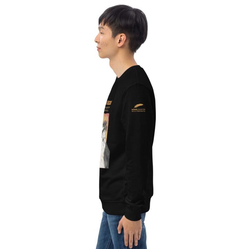 Unisex organic sweatshirt, Go feed a buzzard - Image 4