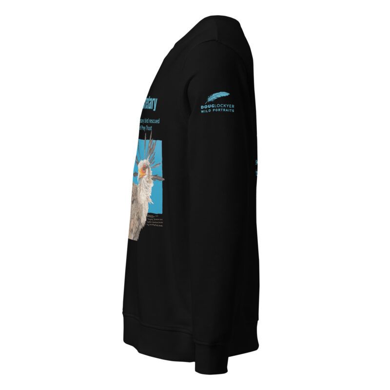 Unisex organic sweatshirt, save asecretary (Moneypenny) - Image 2