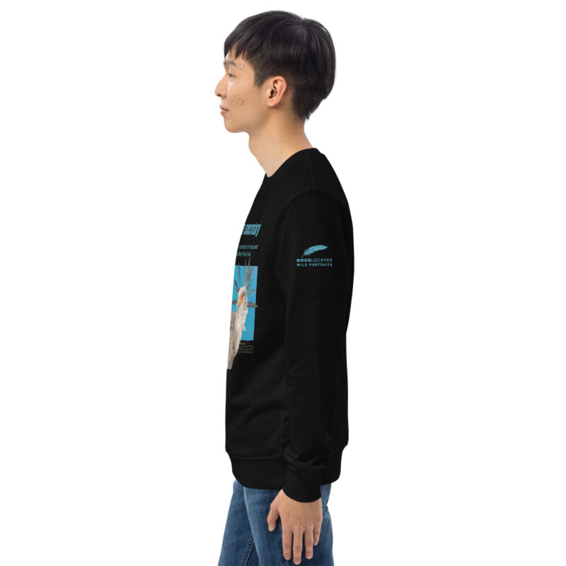 Unisex organic sweatshirt, save asecretary (Moneypenny) - Image 19