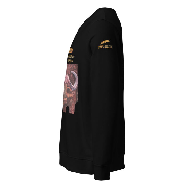 Unisex organic sweatshirt, save the buffalo - Image 16