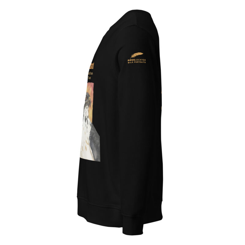 Unisex organic sweatshirt, Go feed a buzzard - Image 3