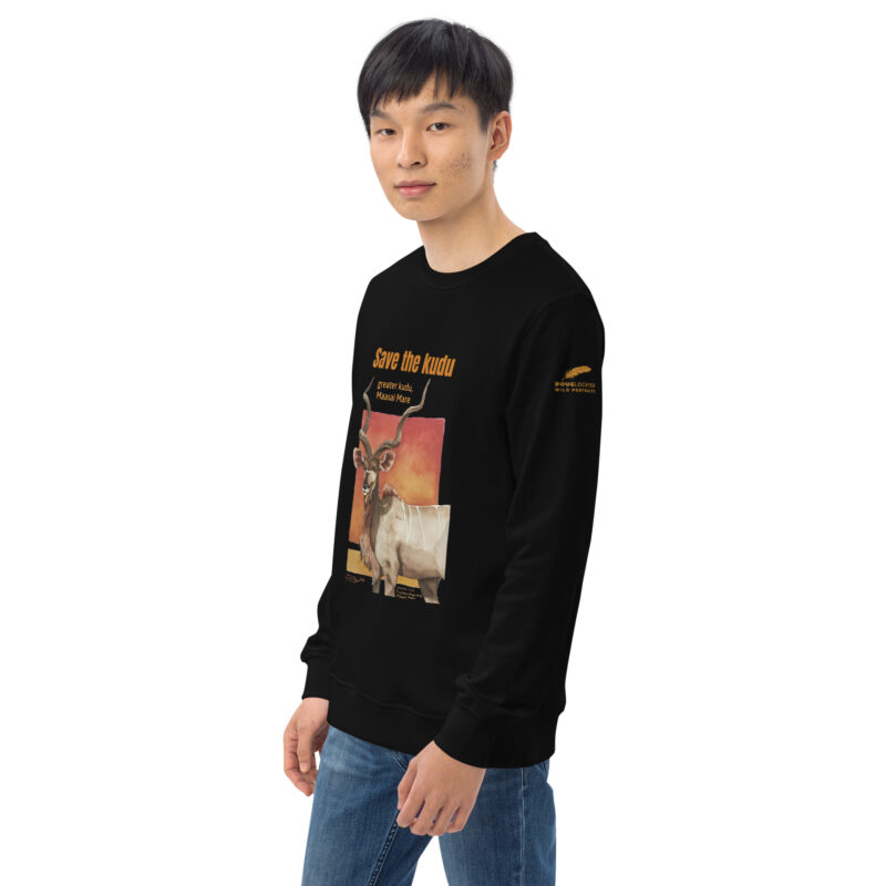 Unisex organic sweatshirt, save the kudu - Image 21