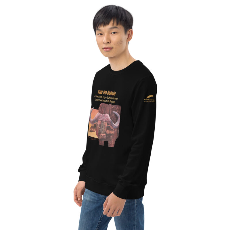 Unisex organic sweatshirt, save the buffalo - Image 20