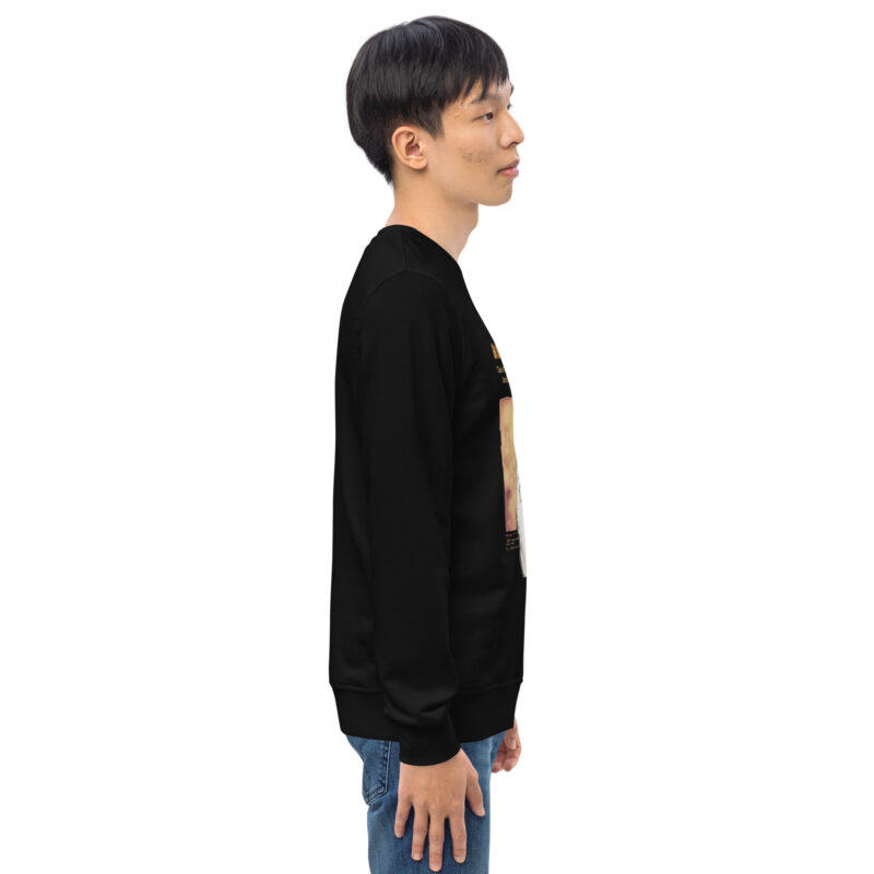 Unisex organic sweatshirt, "Gene" Go feed a buzzard - Image 15