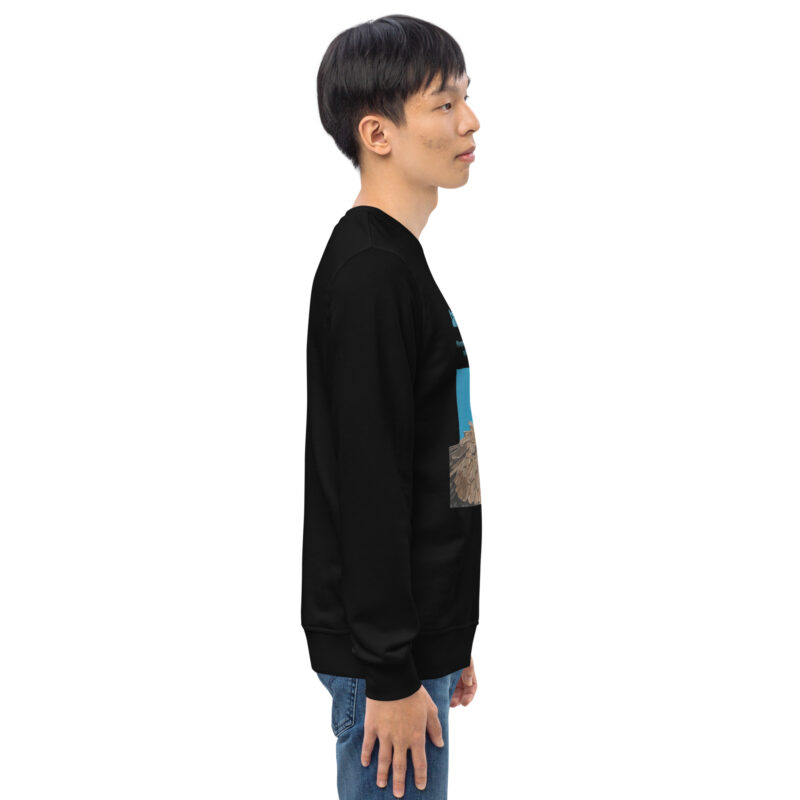 Unisex organic sweatshirt, save asecretary (Moneypenny) - Image 21