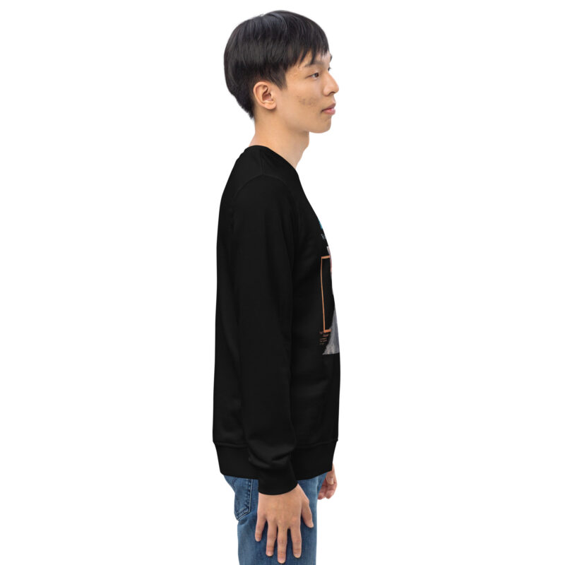 Unisex organic sweatshirt, Go feed a chimp - Image 21