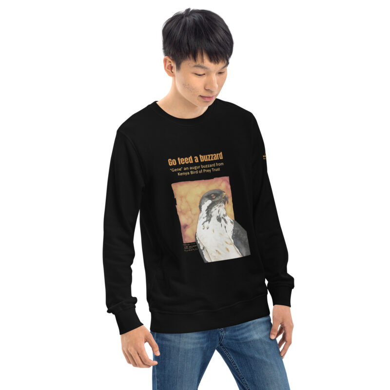 Unisex organic sweatshirt, "Gene" Go feed a buzzard - Image 16