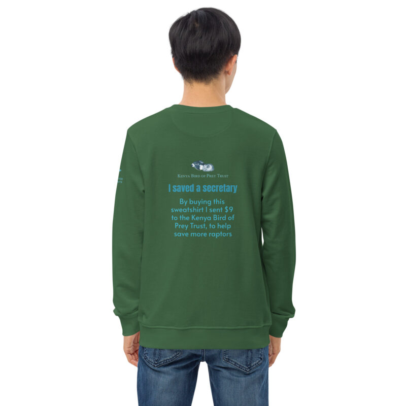 Unisex organic sweatshirt, save asecretary (Moneypenny) - Image 39