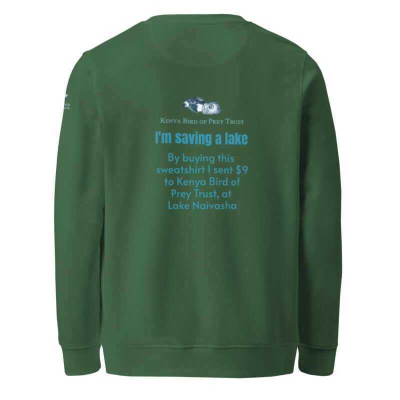 Unisex organic sweatshirt, save the saddle-billed stork - Image 13