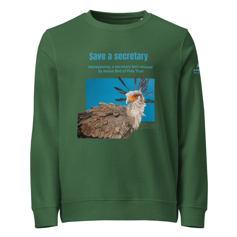 Unisex organic sweatshirt, save asecretary (Moneypenny) - Image 12