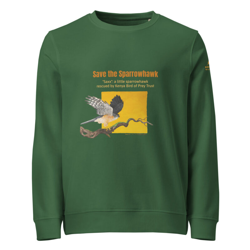 Unisex organic sweatshirt, save the sparrowhawk - Image 12