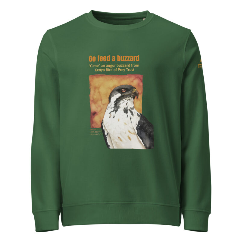 Unisex organic sweatshirt, Go feed a buzzard - Image 11