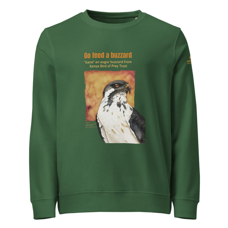 Unisex organic sweatshirt, save Lake Naivasha (saddle-billed stork) - Image 12