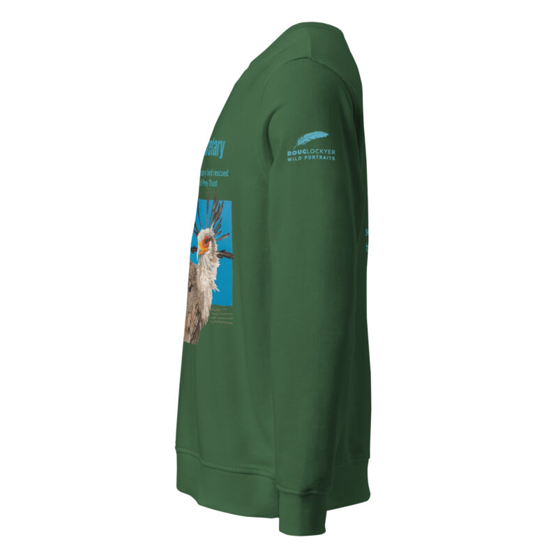 Unisex organic sweatshirt, save asecretary (Moneypenny) - Image 11