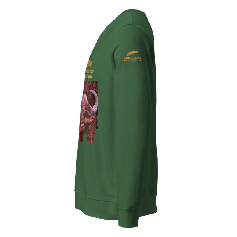Unisex organic sweatshirt, save the buffalo - Image 5