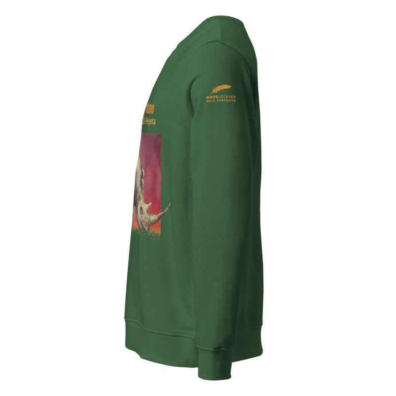 Unisex organic sweatshirt, save the rhino - Image 11