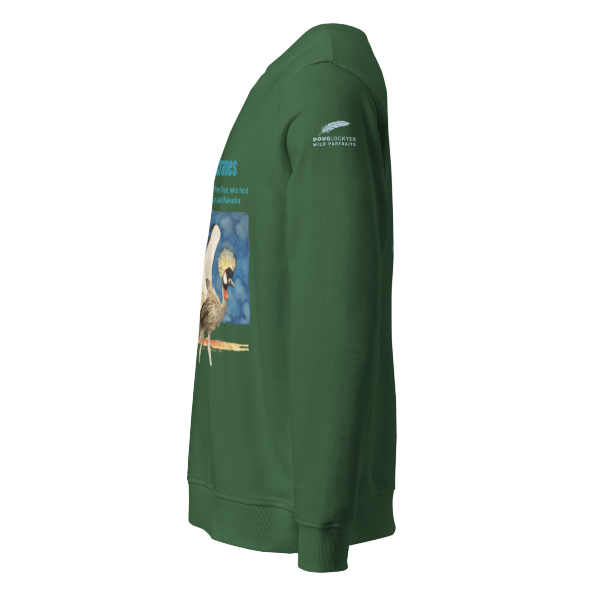 Unisex organic sweatshirt, save the cranes - Image 10