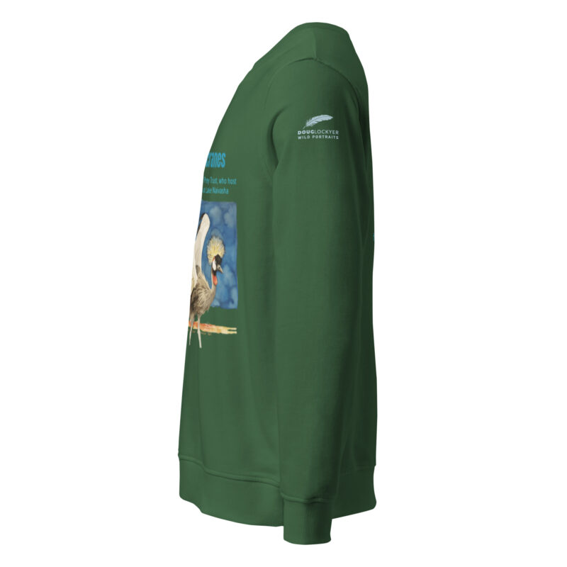 Unisex organic sweatshirt, save the cranes - Image 10