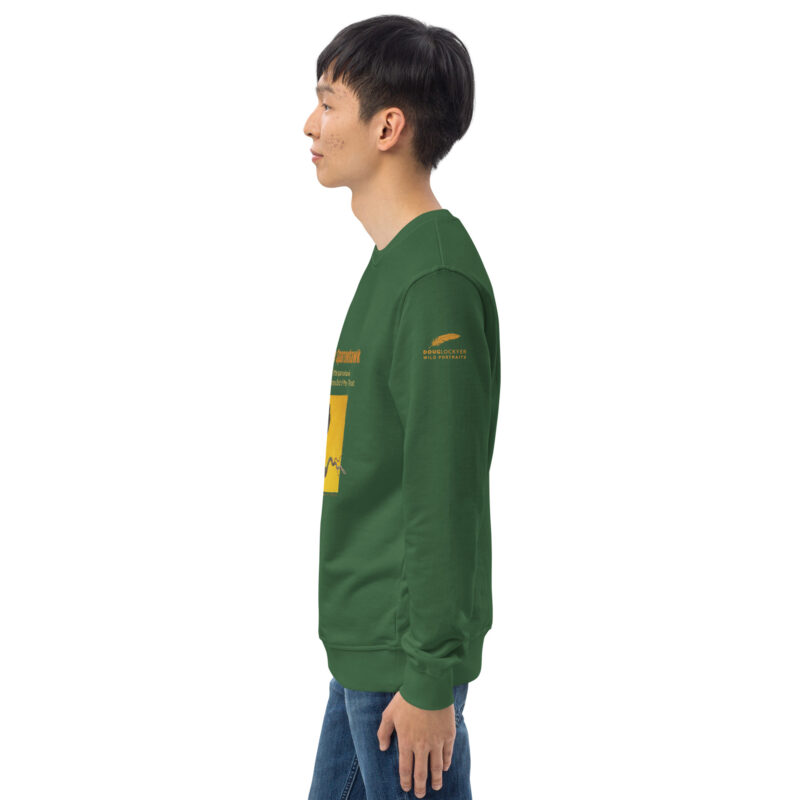 Unisex organic sweatshirt, save the sparrowhawk - Image 40