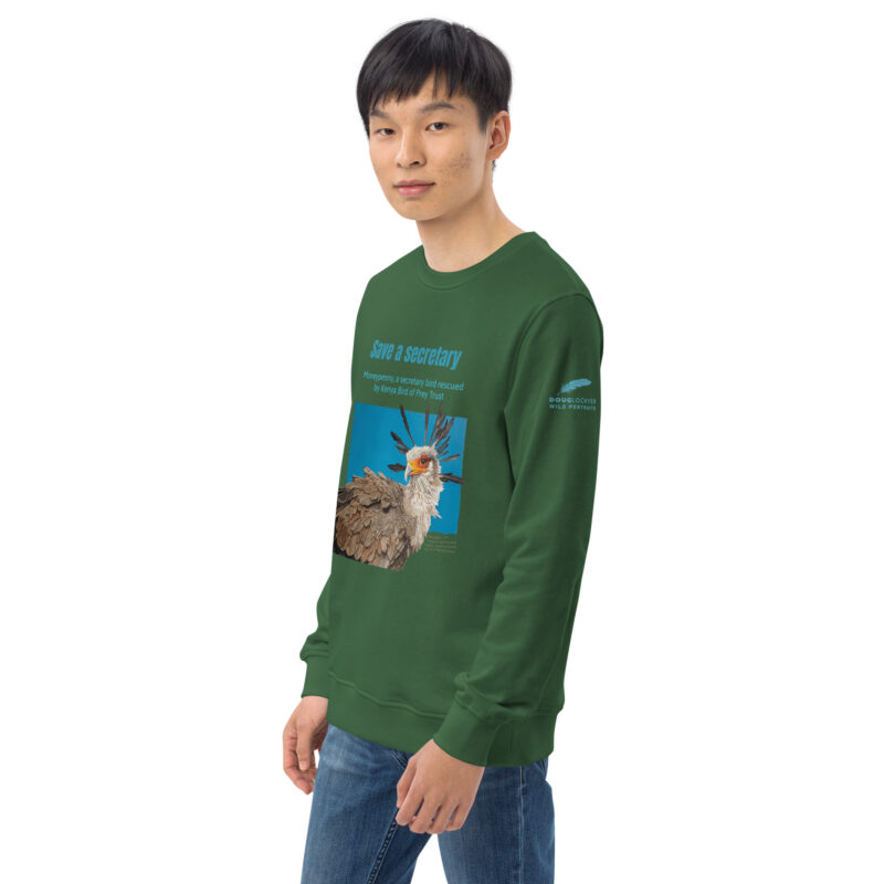 Unisex organic sweatshirt, save asecretary (Moneypenny) - Image 41