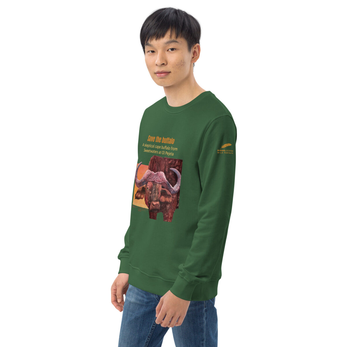 Unisex organic sweatshirt, save the buffalo - Image 41