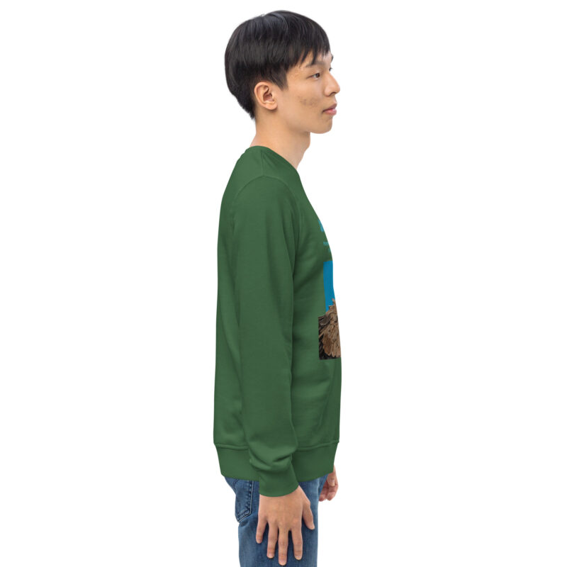 Unisex organic sweatshirt, save asecretary (Moneypenny) - Image 42