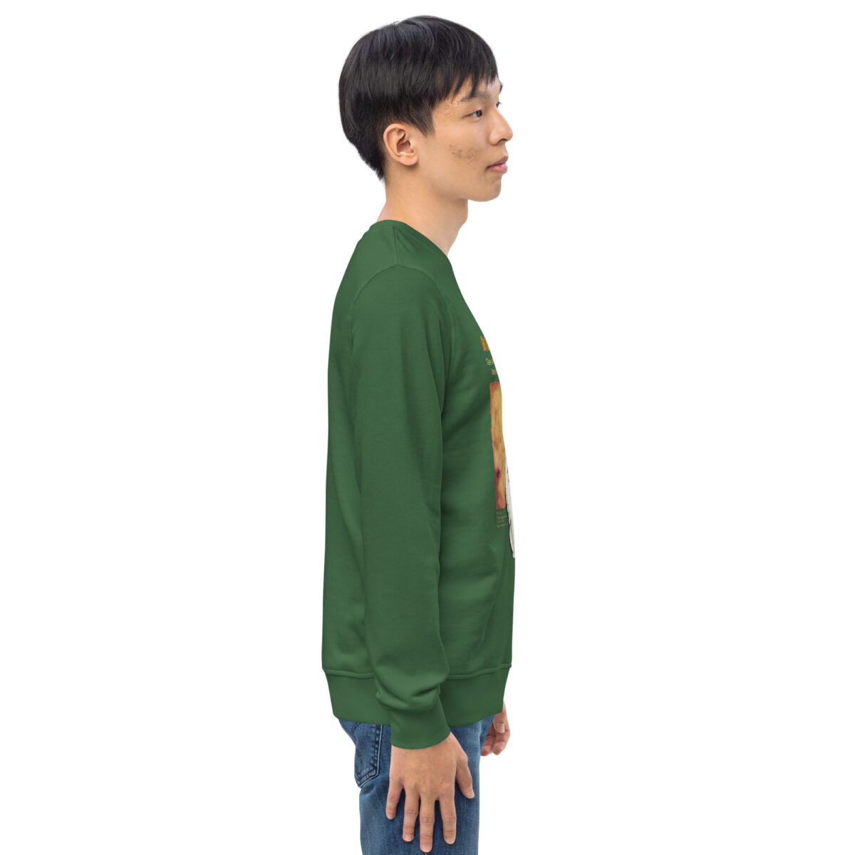 Unisex organic sweatshirt, save Lake Naivasha (Grey-crowned crane) - Image 42
