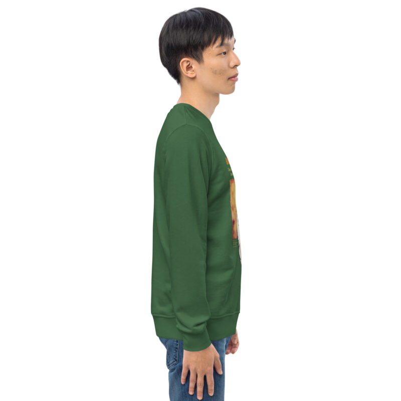 Unisex organic sweatshirt, save Lake Naivasha (saddle-billed stork) - Image 42