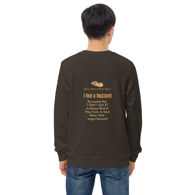 Unisex organic sweatshirt, Go feed a buzzard - Image 10