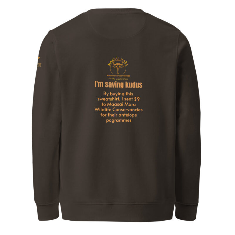 Unisex organic sweatshirt, save the kudu - Image 6