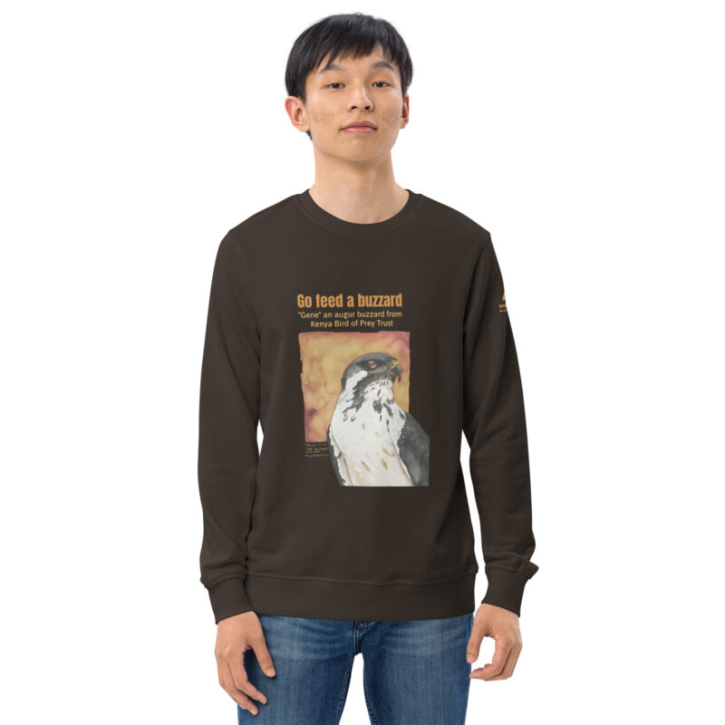 Unisex organic sweatshirt, Go feed a buzzard - Image 9