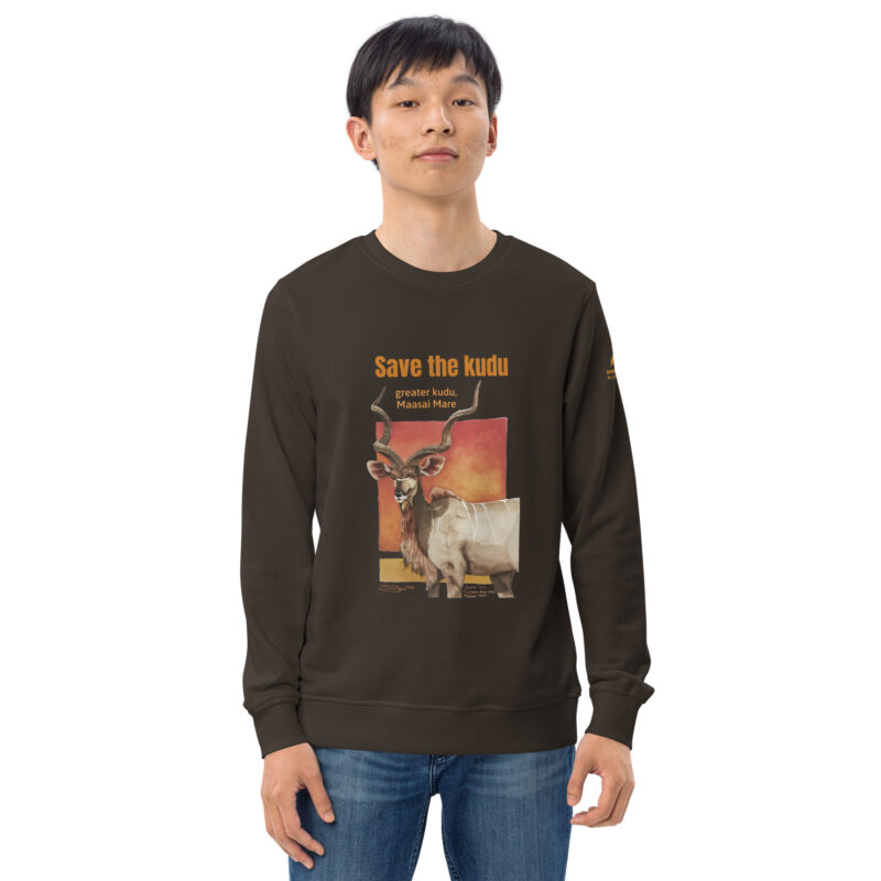 Unisex organic sweatshirt, save the kudu - Image 25