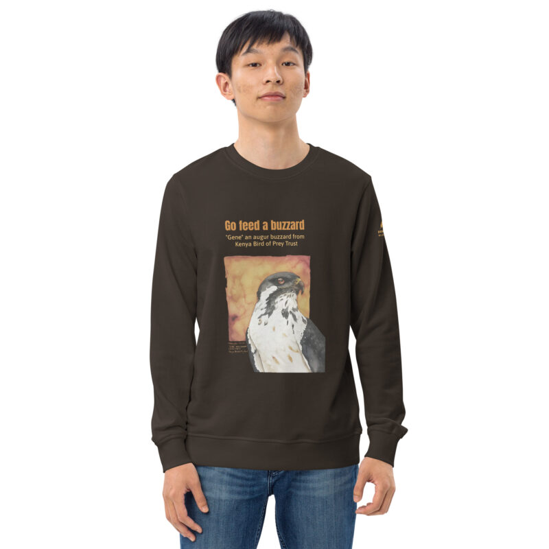 Unisex organic sweatshirt, "Gene" Go feed a buzzard - Image 18