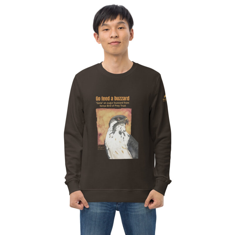 Unisex organic sweatshirt, Go feed a buzzard - Image 8