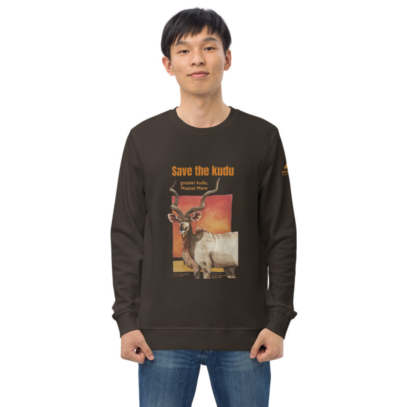 Unisex organic sweatshirt, save the kudu - Image 24
