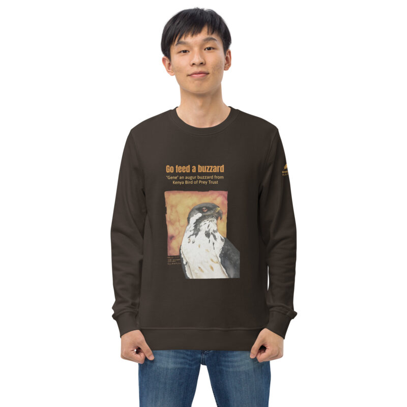 Unisex organic sweatshirt, "Gene" Go feed a buzzard - Image 17