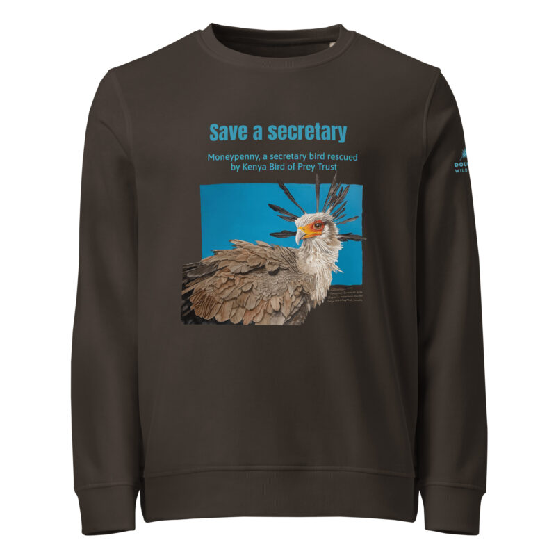 Unisex organic sweatshirt, save asecretary (Moneypenny) - Image 6