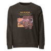 Unisex organic sweatshirt, save the buffalo - Image 12