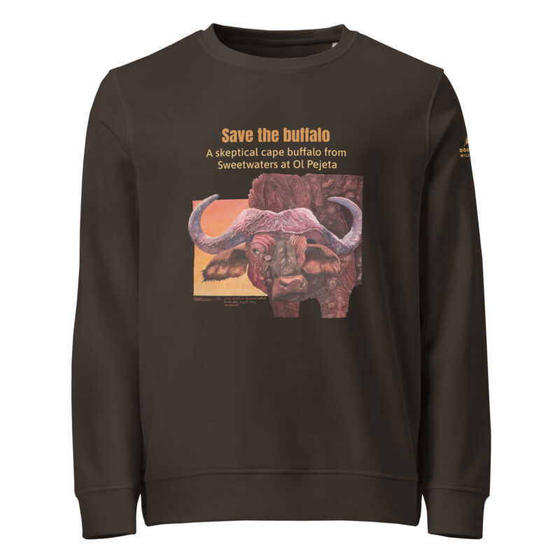 Unisex organic sweatshirt, save the buffalo - Image 12
