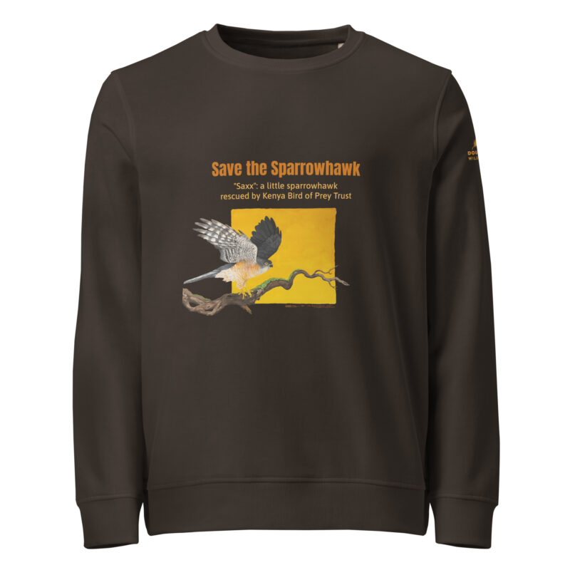 Unisex organic sweatshirt, save the sparrowhawk - Image 5