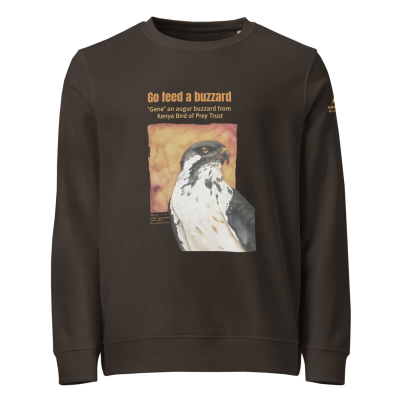 Unisex organic sweatshirt, save Lake Naivasha (saddle-billed stork) - Image 6