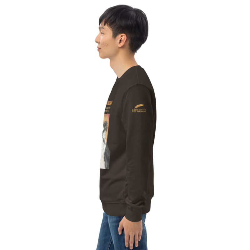 Unisex organic sweatshirt, Go feed a buzzard - Image 11