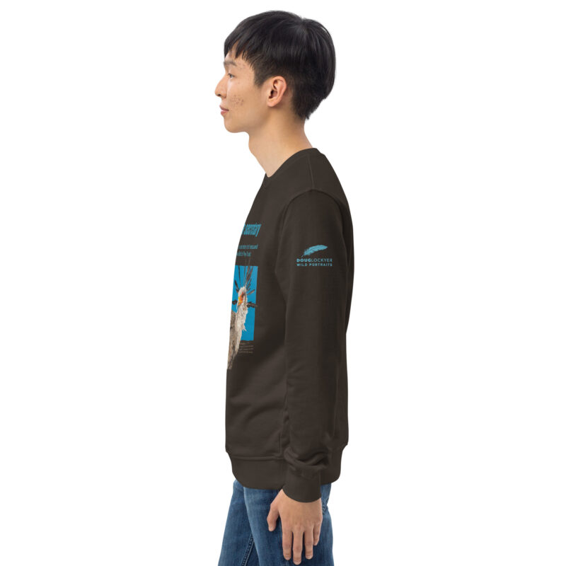 Unisex organic sweatshirt, save asecretary (Moneypenny) - Image 26