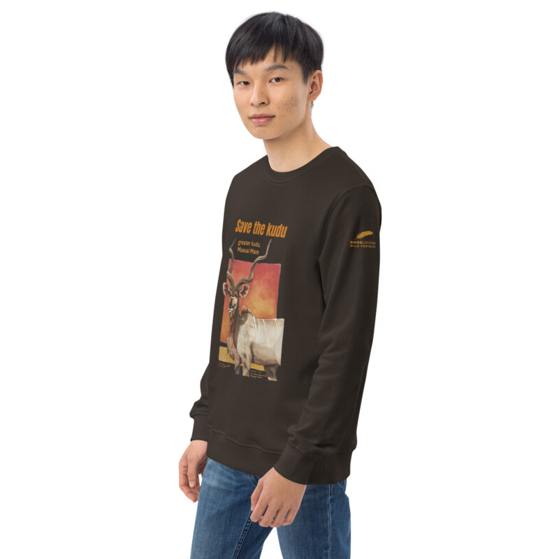 Unisex organic sweatshirt, save the kudu - Image 28