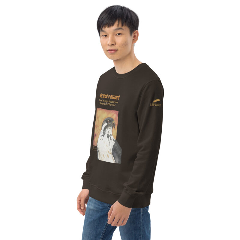 Unisex organic sweatshirt, "Gene" Go feed a buzzard - Image 21