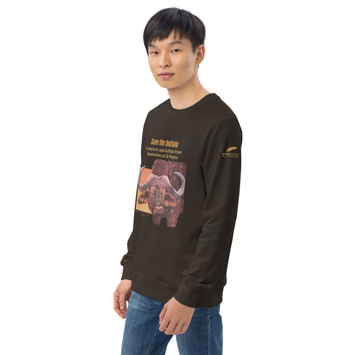Unisex organic sweatshirt, save the buffalo - Image 27