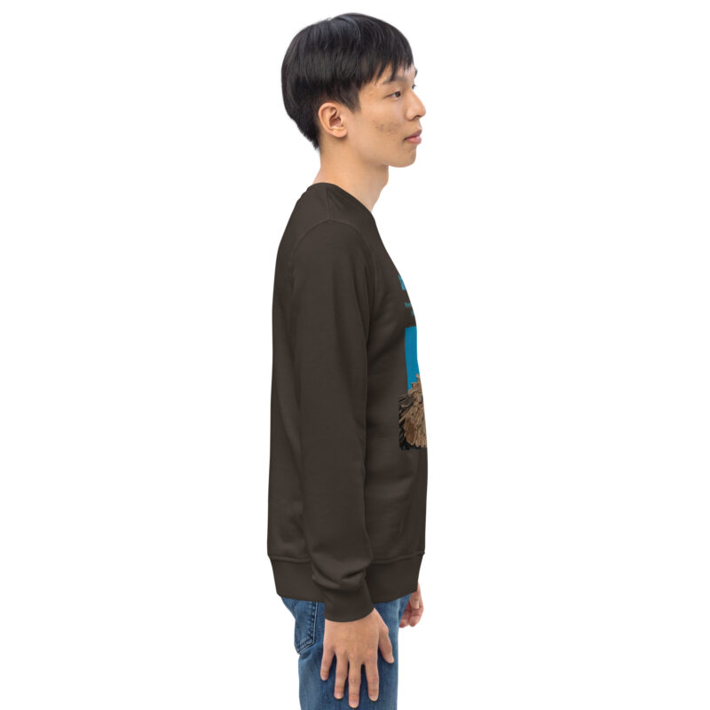Unisex organic sweatshirt, save asecretary (Moneypenny) - Image 28