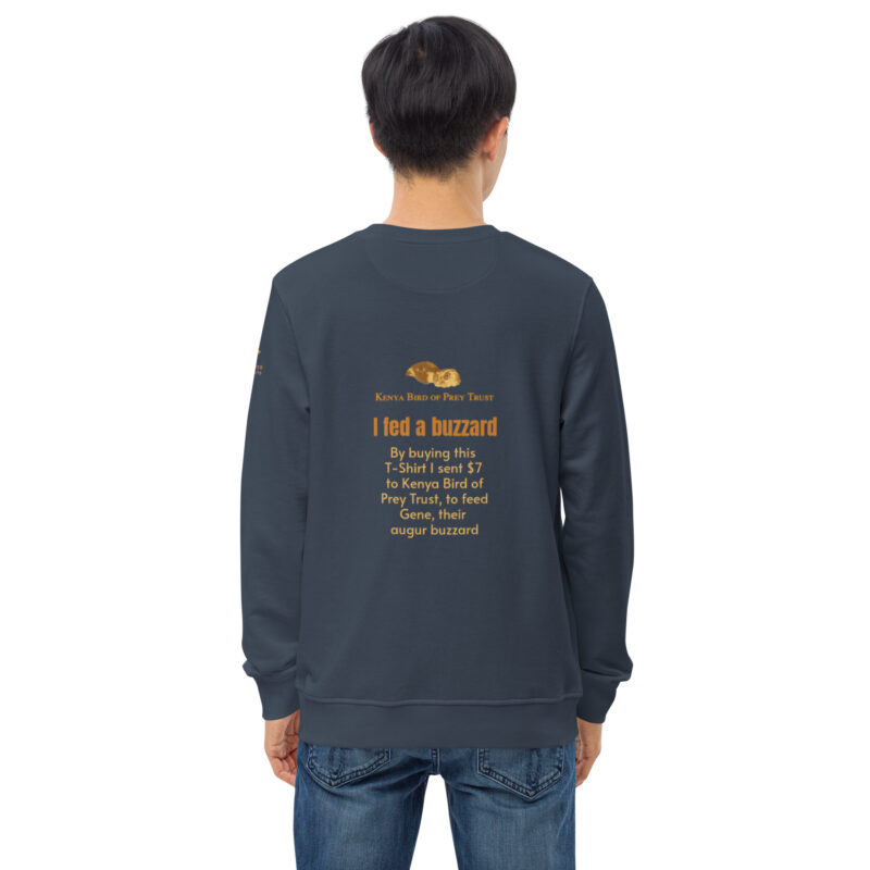 Unisex organic sweatshirt, Go feed a buzzard - Image 17